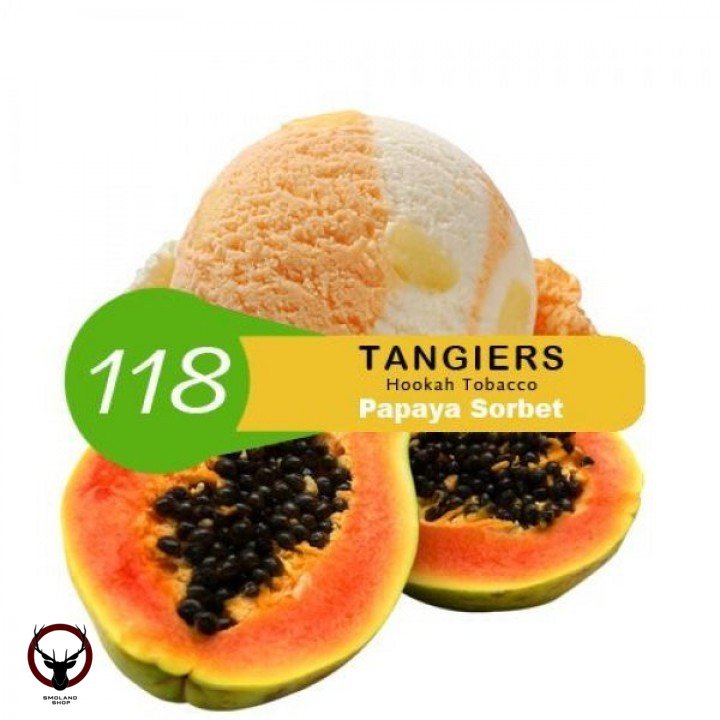 Табак Tangiers Noir Акциз - Papaya Sorbet 100 гр. (Сорбет Из Папайи)