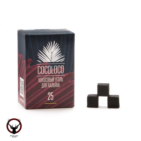 Уголь Cocoloco кокосовый 72 шт (25 мм)