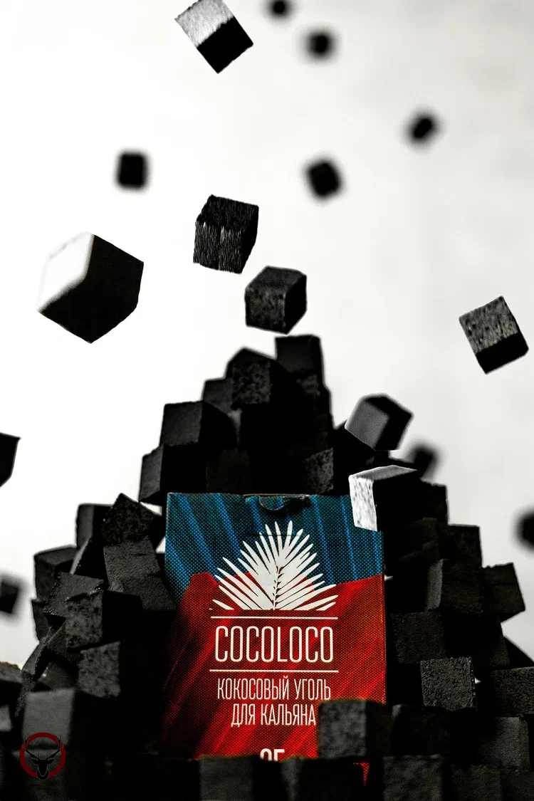 Уголь Cocoloco кокосовый 72 шт (25 мм)