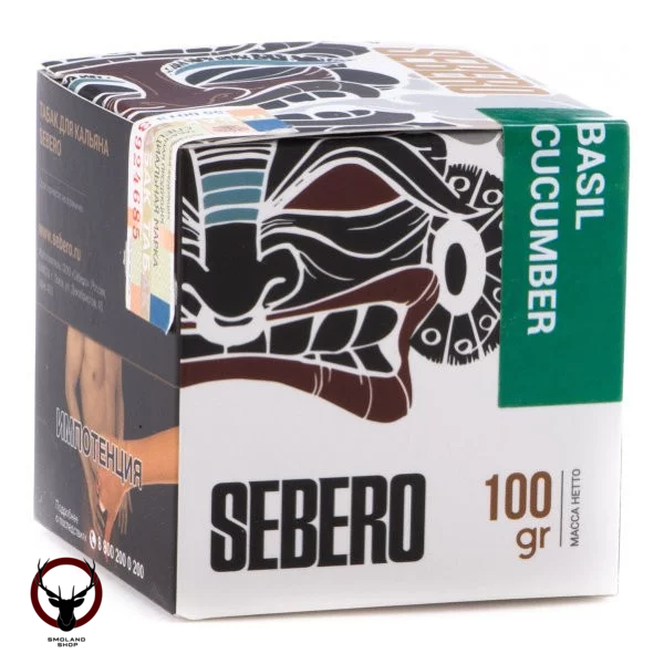 Табак для кальяна Sebero Basil cucumber 100гр