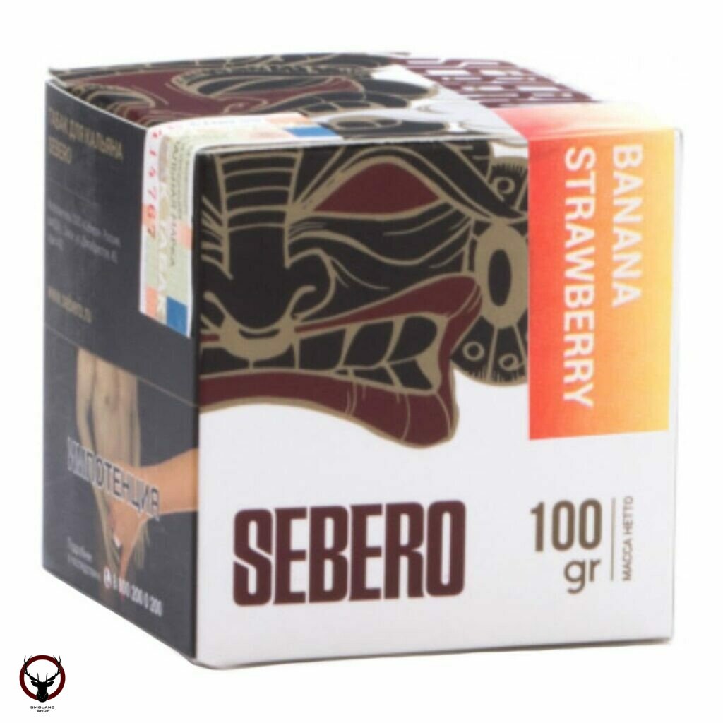 Табак для кальяна Sebero Banana strawberry 100гр