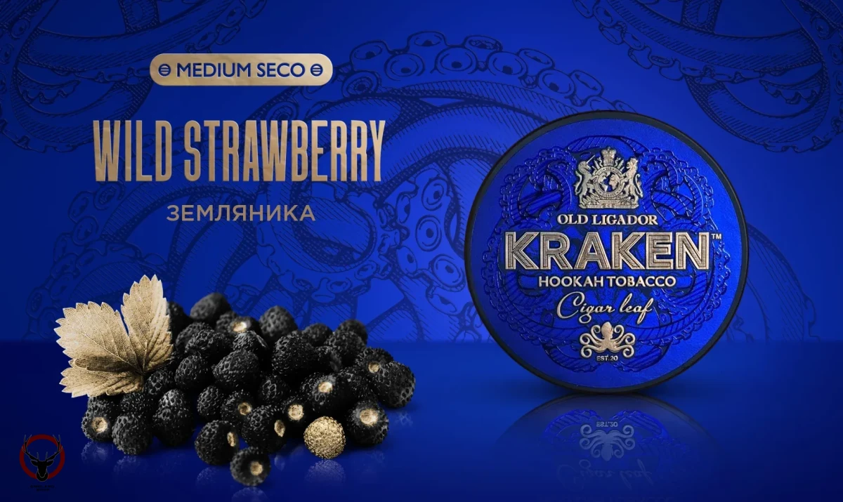 Табак Kraken - Medium Seco Земляника 30 гр.
