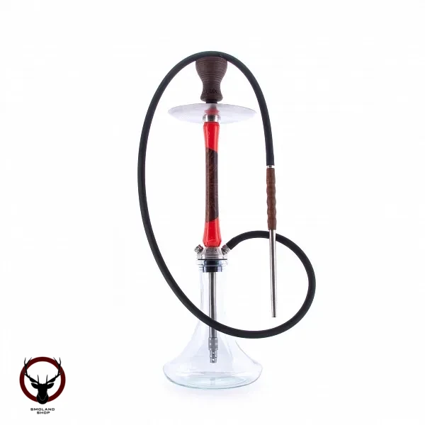 Кальян Fox Wood 2.0 HYBRID красно-коричневый (без колбы)
