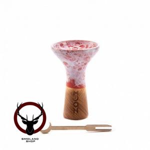 Чашка MOON Phunnel Marble red-white