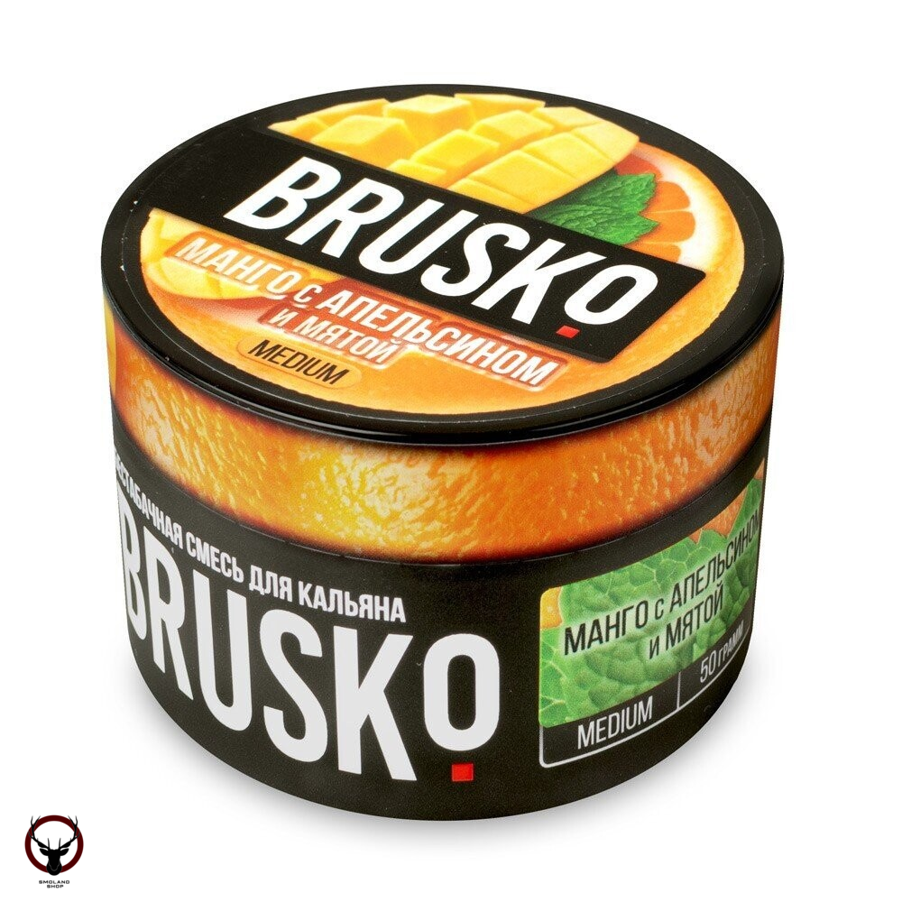 BRUSKO MEDIUM Манго c апельсином и мятой 50гр МРК