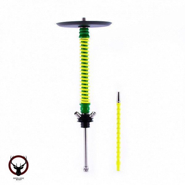 Кальян MAMAY CUSTOMS Coilovers зелёно-жёлтый ф (без колбы)