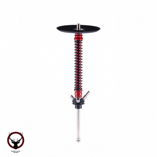 Кальян MAMAY CUSTOMS Coilovers красный лак-чёрный (без колбы)