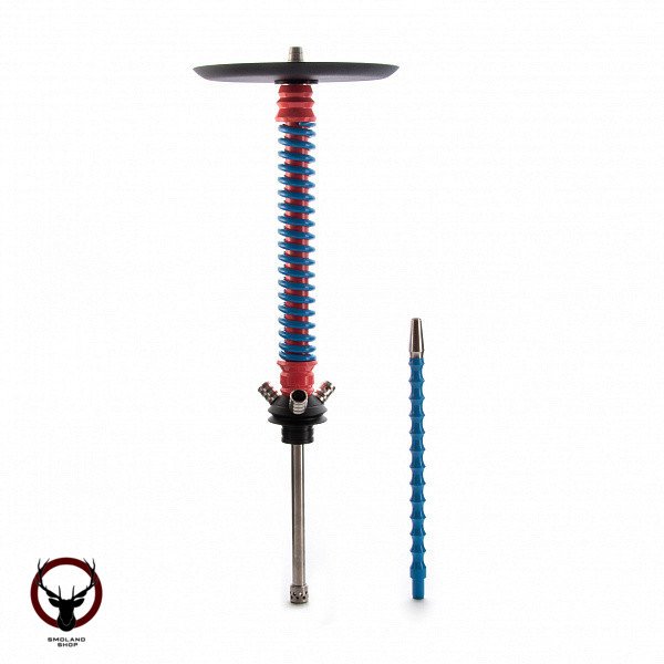 Кальян MAMAY CUSTOMS Coilovers розово-синий (грав.Peace) (без колбы)