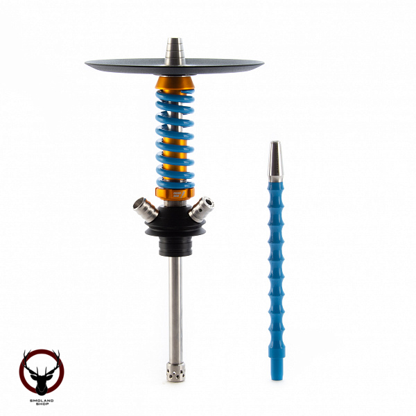 Кальян MAMAY CUSTOMS Coilover Micro золото-синий (без колбы)