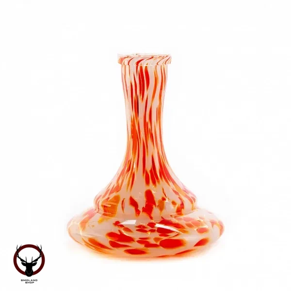 Колба Vessel Glass Эллипс крошка бело-красная