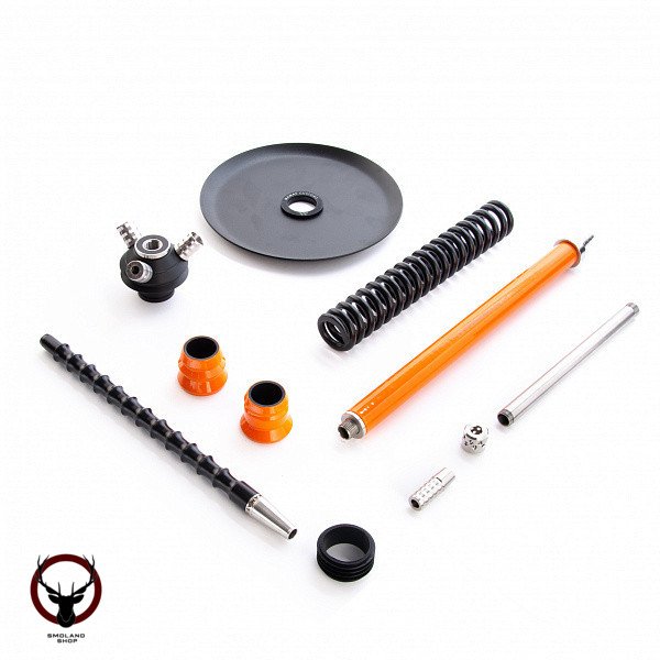 Кальян MAMAY CUSTOMS Coilovers оранжево-чёрный (без колбы)