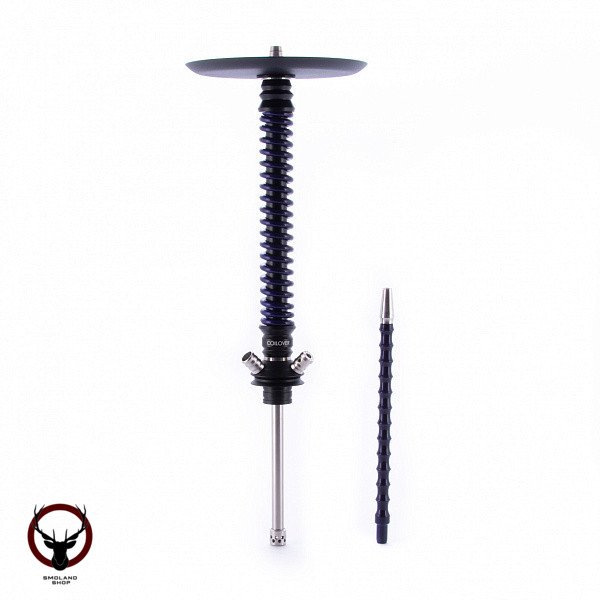 Кальян MAMAY CUSTOMS Coilovers чёрно-синий лак (грав. космос) (без колбы)