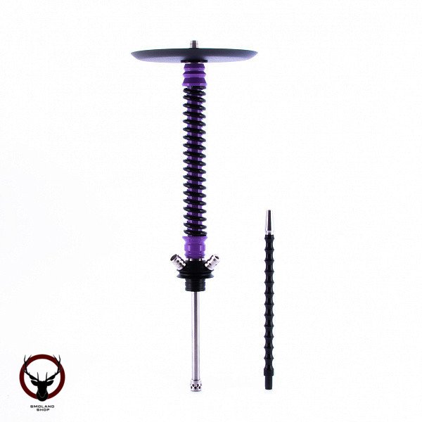 Кальян MAMAY CUSTOMS Coilovers сиренево-чёрный (грав. космос) (без колбы)
