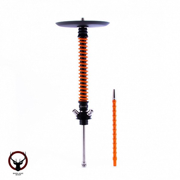 Кальян MAMAY CUSTOMS Coilovers чёрно-оранжевый (грав. космос) (без колбы)