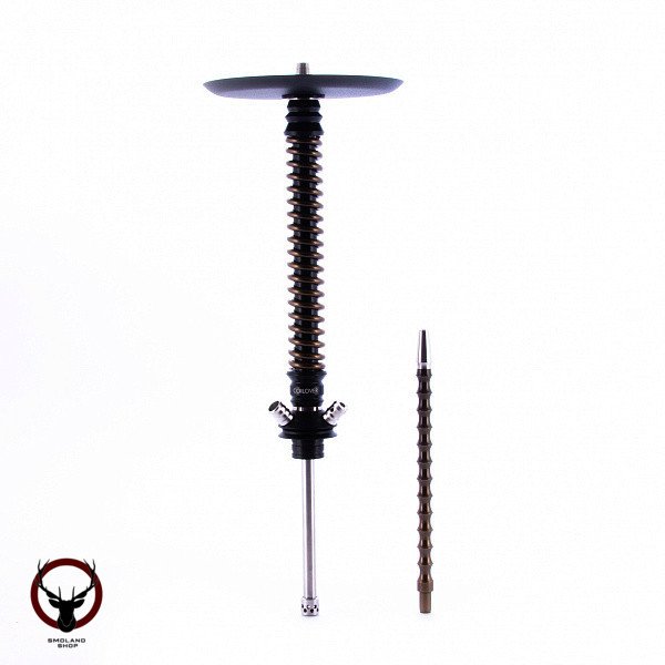 Кальян MAMAY CUSTOMS Coilovers чёрно-бронзовый (грав. космос) (без колбы)