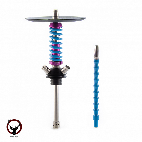 Кальян MAMAY CUSTOMS Coilover Micro фиолетово-синий (без колбы) (гр. BBS)