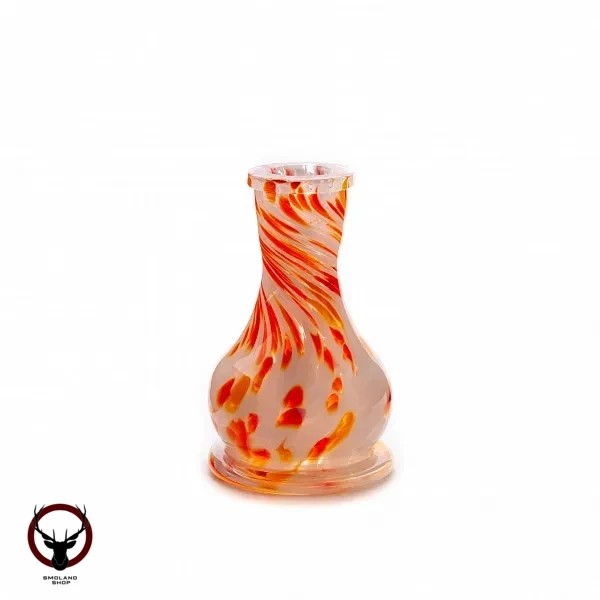 Колба Vessel Glass Капля Mini крошка бело-красная