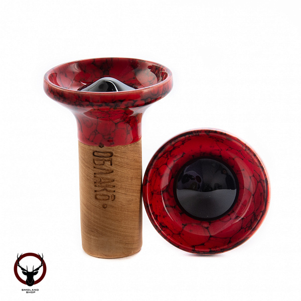 Чашка Облако Flow black on red-black marble