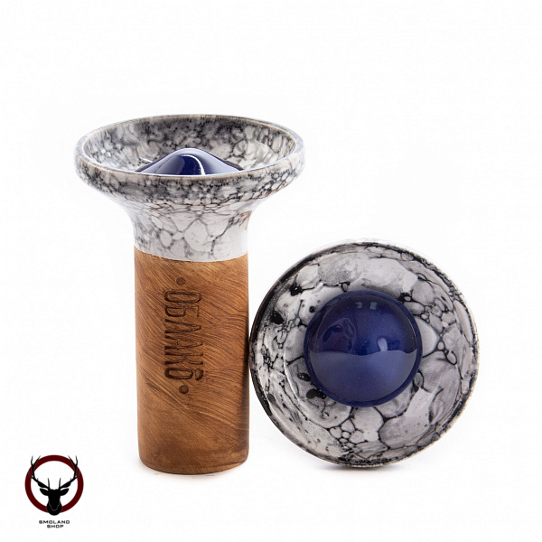 Чашка Облако Flow blue on white-black marble