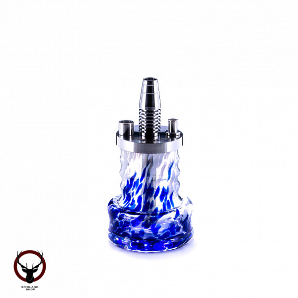 Кальян Pizduk Hookah (blue-bag) бело-синяя колба