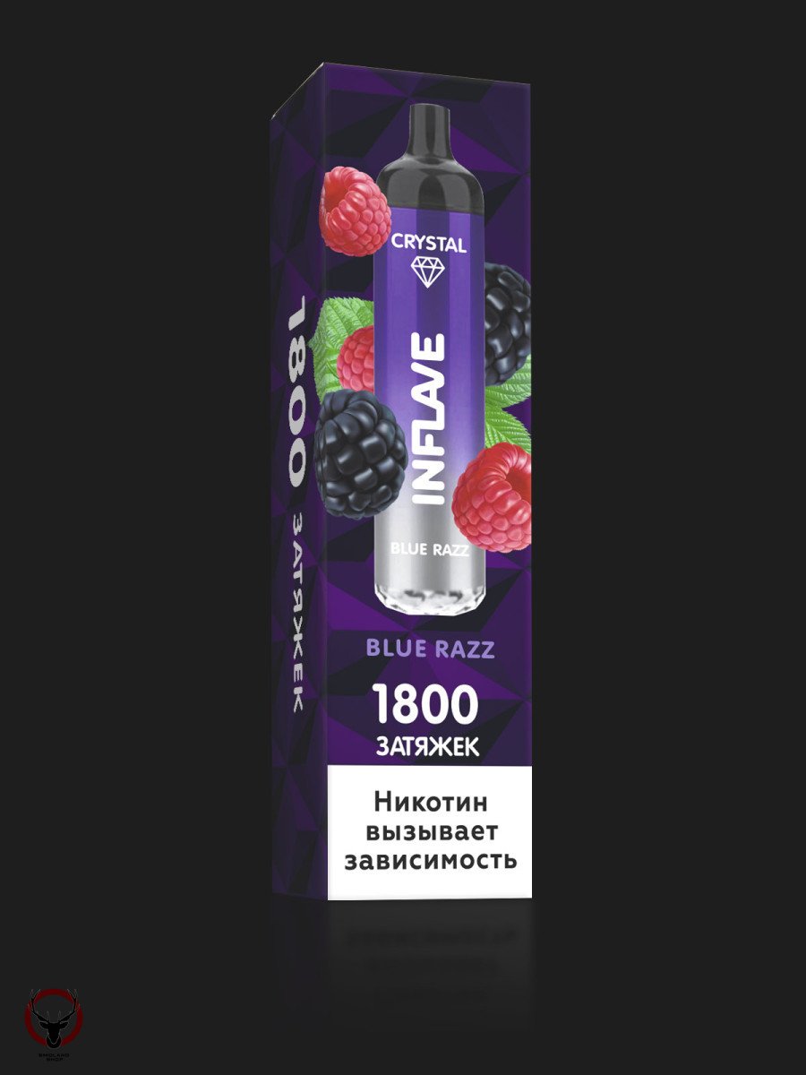 Электронный испаритель INFLAVE CRYSTAL Черника-Малина, 2% (1800тяг)