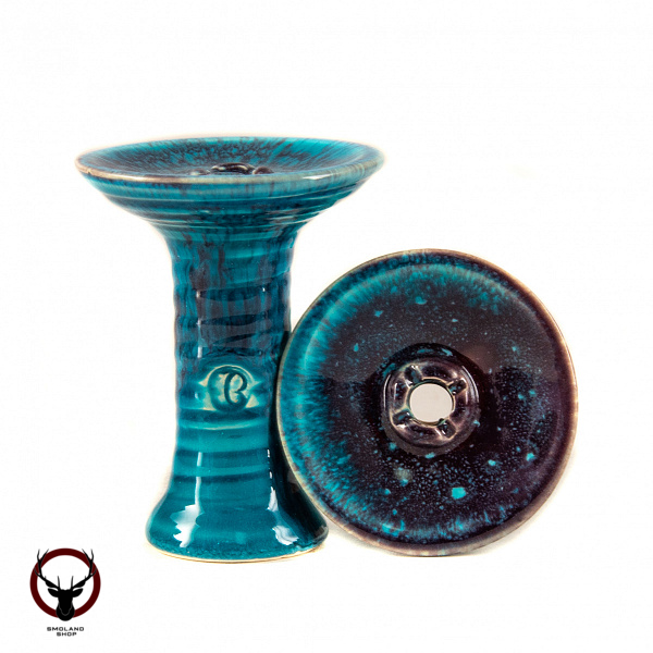 Чашка VINTAGE Glaze Alien Flat Млечный путь фиолетово-бирюзовая