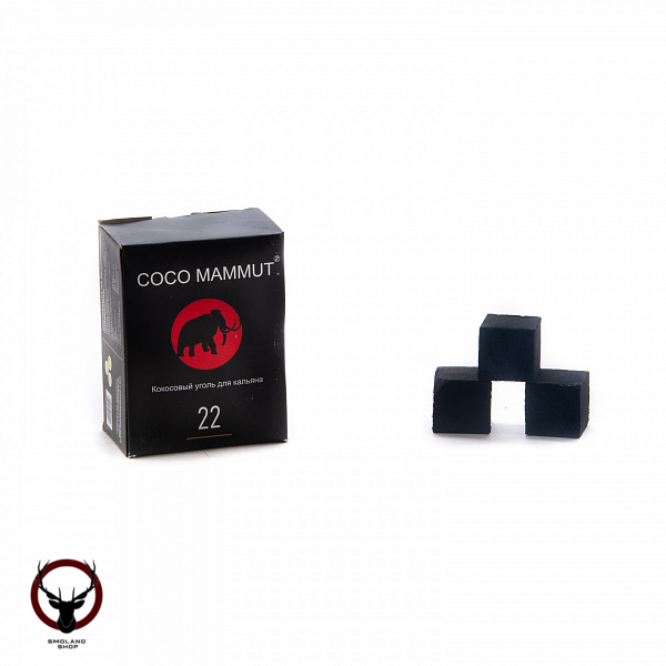 Уголь кокосовый COCO MAMMUT 24 шт (22 мм)