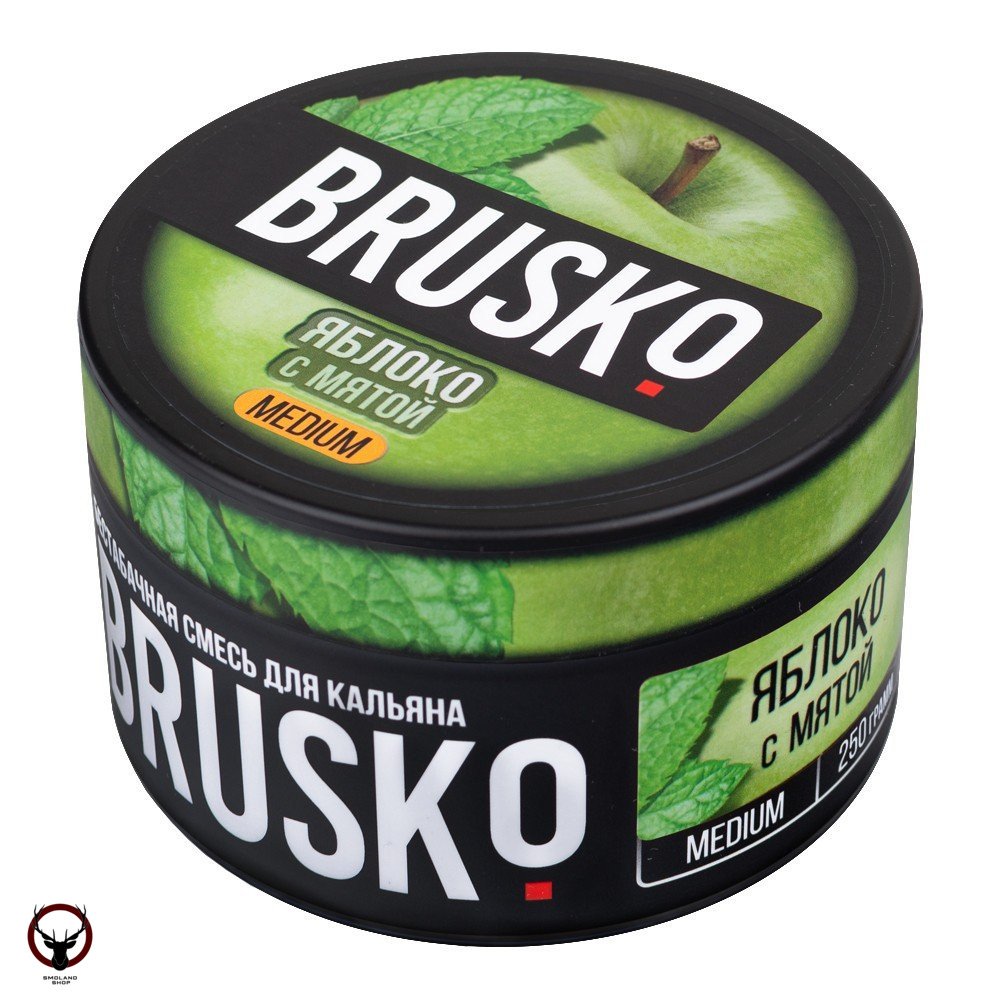 BRUSKO MEDIUM Яблоко с мятой 50гр МРК