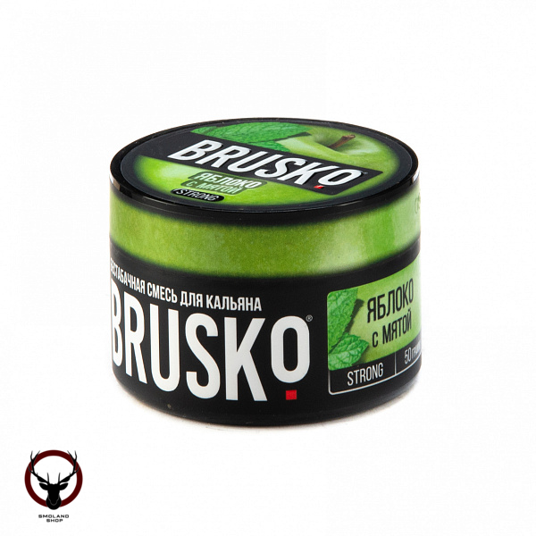 BRUSKO STRONG Яблоко с мятой 50гр МРК