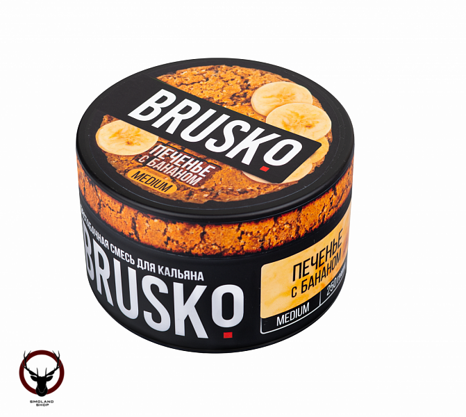BRUSKO MEDIUM Печенье с бананом 250гр МРК