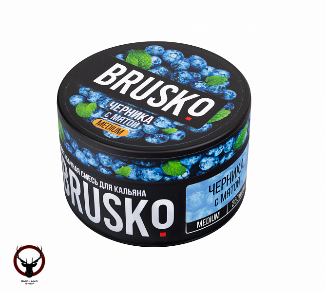 BRUSKO MEDIUM Черника с мятой 250гр МРК