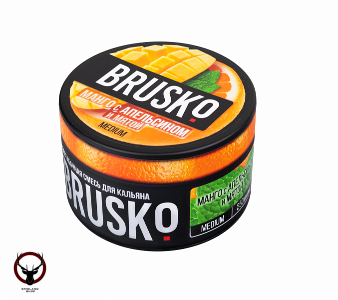 BRUSKO MEDIUM Манго с апельсином и мятой 250гр МРК