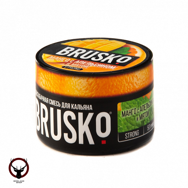 BRUSKO STRONG Манго с апельсином и мятой 50гр МРК