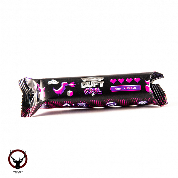 Duft Уголь быстроразжигающийся 25х25 (4шт)