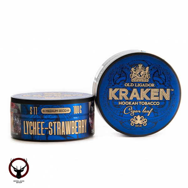 Табак Kraken - Medium Seco Личи-Клубника 100 гр.