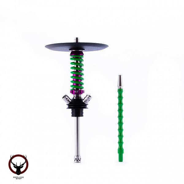Кальян MAMAY CUSTOMS Coilover Micro фиолетово-зелёный (без колбы) (гр. BBS)