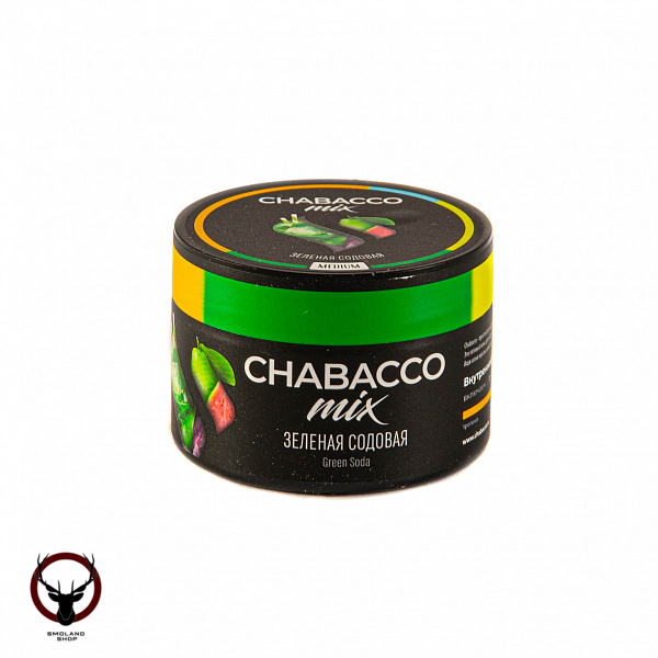 Chabacco Mix MEDIUM Green soda 50гр МРК