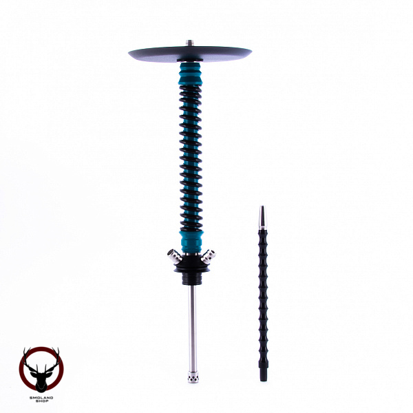 Кальян MAMAY CUSTOMS Coilovers морская волна-чёрный (грав. космос) (без колбы)