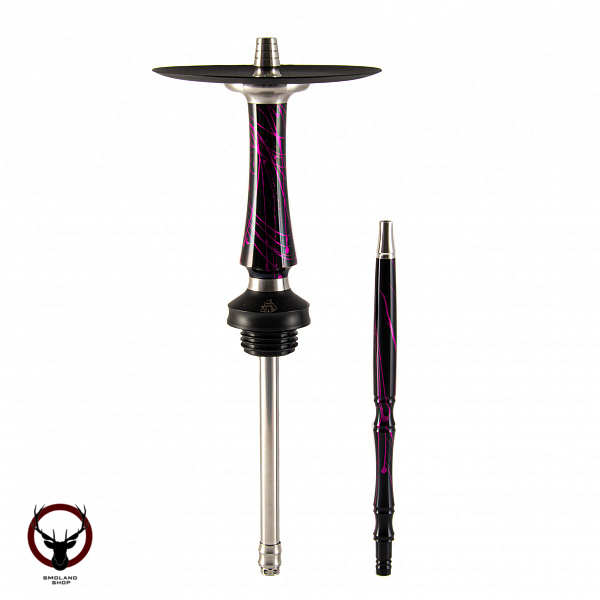 Кальян Voodoo Smoke DOWN Custom black-violet (мунд. в цвет)