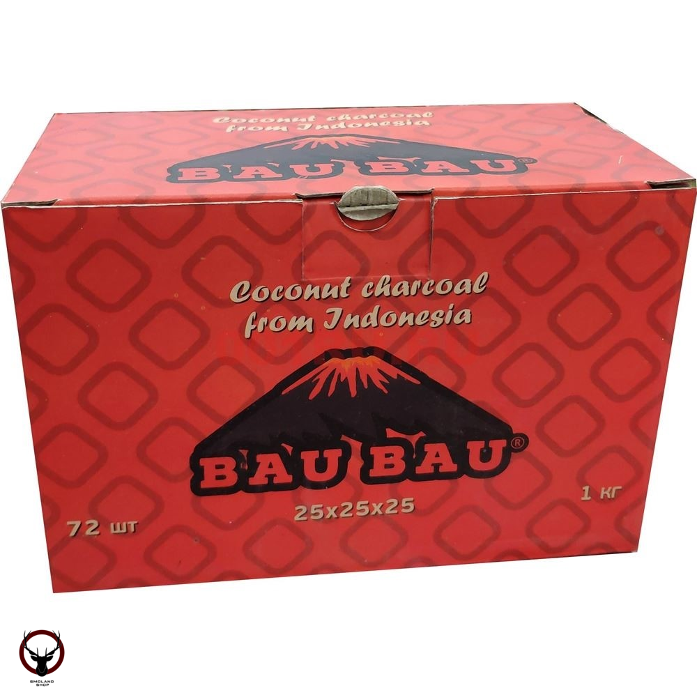 Уголь Bau Bau кокосовый 72 шт красный (25 мм)
