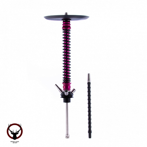 Кальян MAMAY CUSTOMS Coilovers розовый лак-чёрный (без колбы)