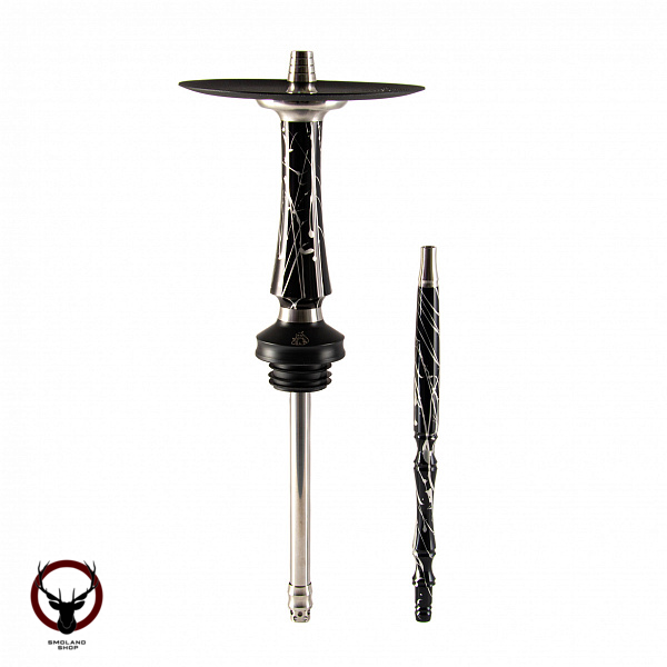 Кальян Voodoo Smoke DOWN Custom black-silver (мунд. в цвет)