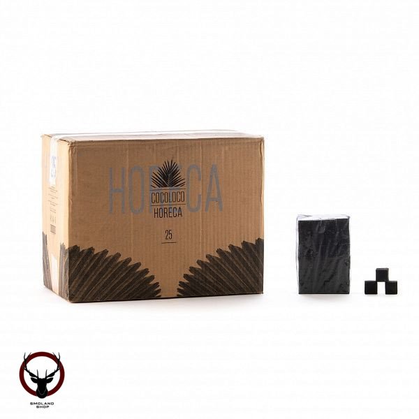 Уголь Cocoloco кокосовый 72 шт (25мм) horeca 20 кг