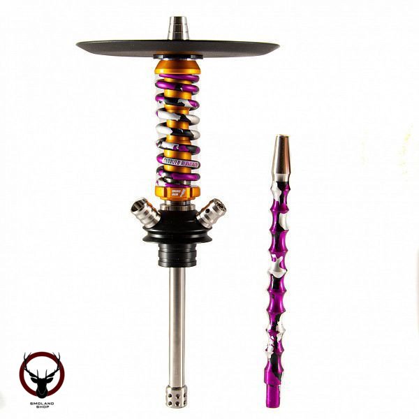 Кальян MAMAY CUSTOMS Coilover Micro золото-фиолетовый К. (без колбы)