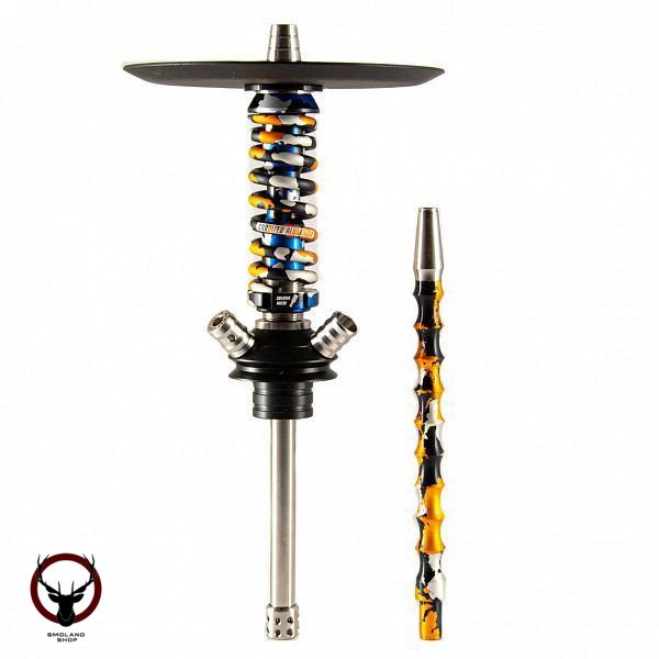 Кальян MAMAY CUSTOMS Coilover Micro синий К. золото К. (без колбы)