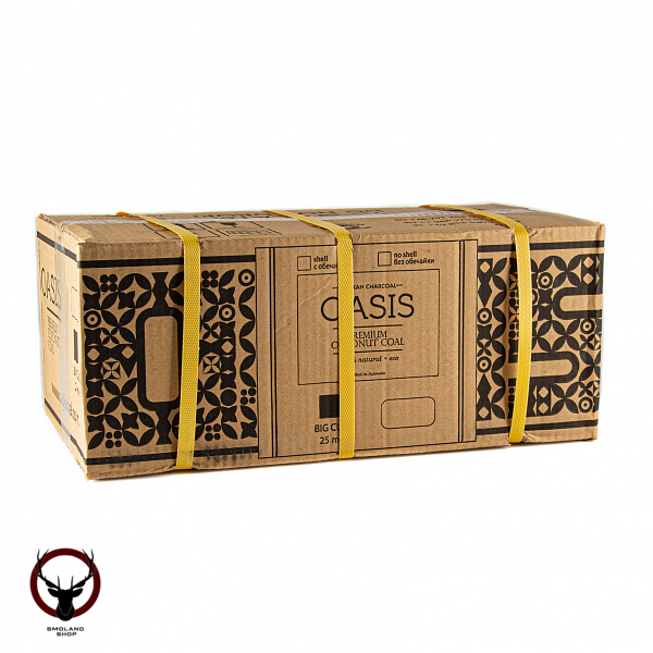 Уголь Oasis кокосовый 72 шт (25 мм) 10 кг