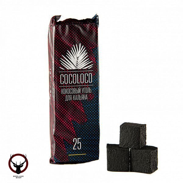 Уголь Cocoloco кокосовый 12 шт (25 мм)