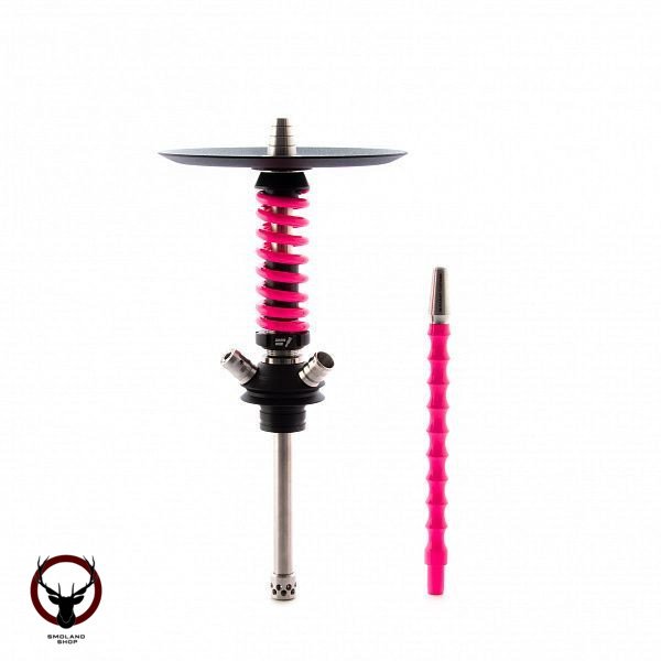 Кальян MAMAY CUSTOMS Coilover Micro чёрно-розовый ф (без колбы)