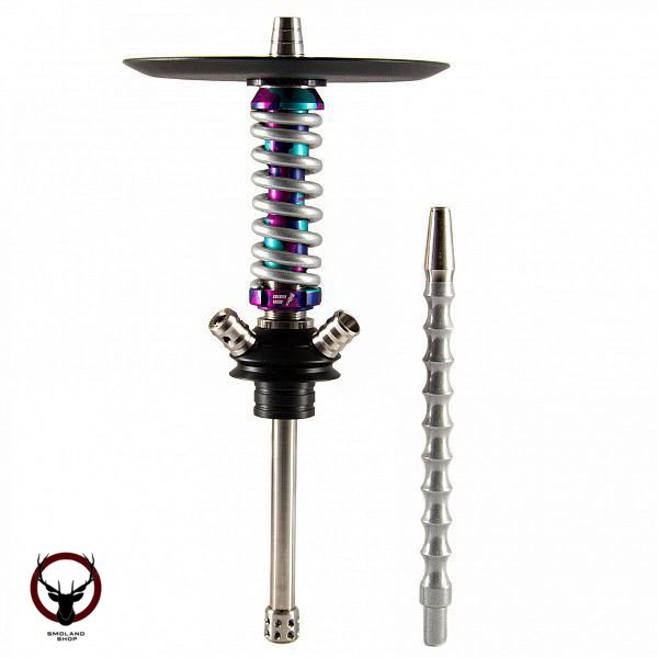Кальян MAMAY CUSTOMS Coilover Micro фиолетовый К.- хром (без колбы)
