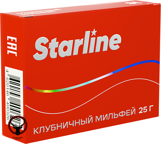 Табак для кальяна Starline "Старлайн" (Клубничный мильфей), 25 г